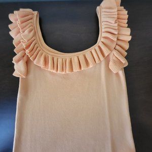 Thinkable Free Size Sleeveless Ruffle Crop Top